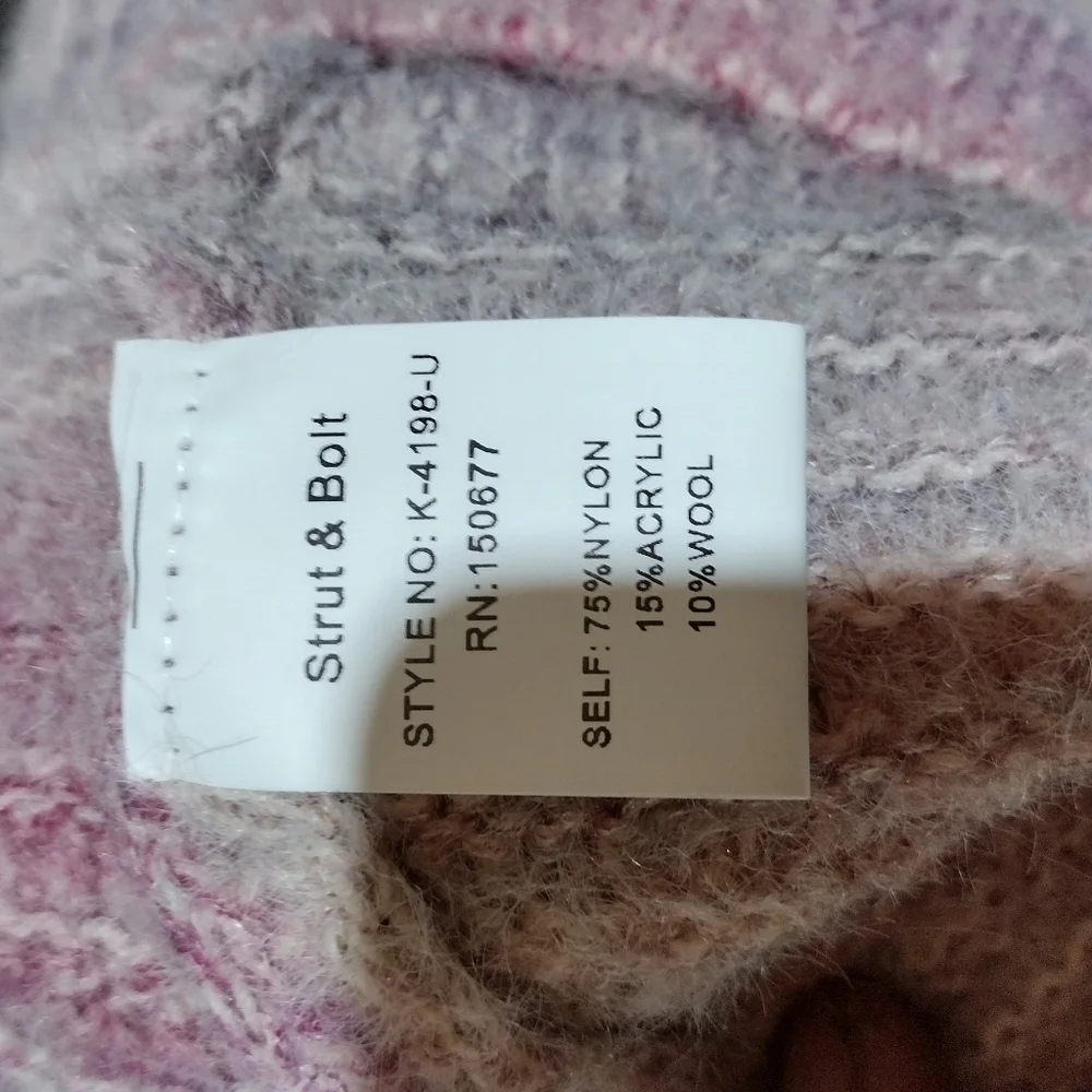Strut And Bolt Knitted Super Soft Wool (10%) Pullover Sweater l Size Medium - Picture 3 of 4
